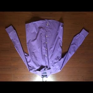 Men’s purple dress button down shirt / long sleeve